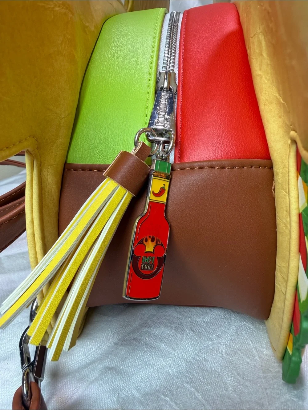 Loungefly Yellow Mickey Taco Backpack